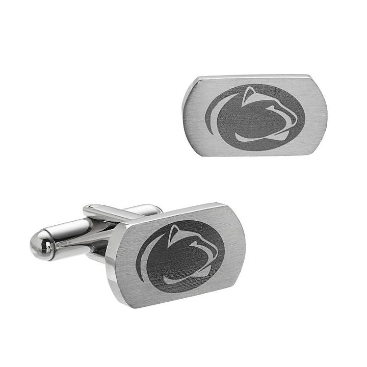 Fiora Stainless Steel Penn State Nittany Lions Cuff Links, Men's, Grey