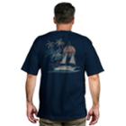 Men's Newport Blue Tropical Graphic Tee, Size: Large