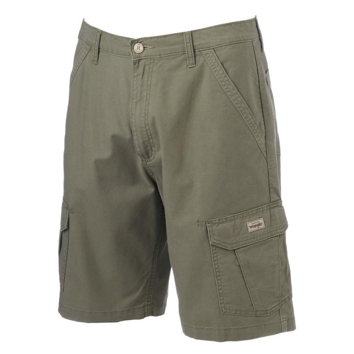 Men's Wrangler Cargo Shorts, Size: 30 - Regular, Green