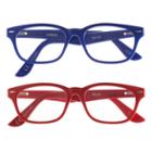 Eyesquare 2-pr. Square Reading Glasses - Blue, Red