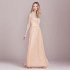Lc Lauren Conrad Dress Up Shop Collection Embellished Evening Dress - Women's, Size: 18, Lt Orange
