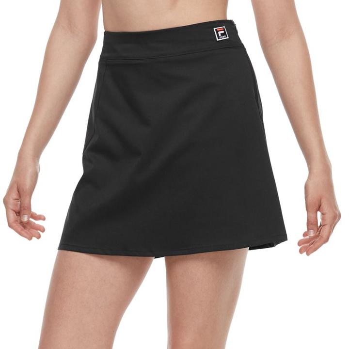 Women's Fila Sport&reg; Zip Pocket Woven Skort, Size: Medium, Black