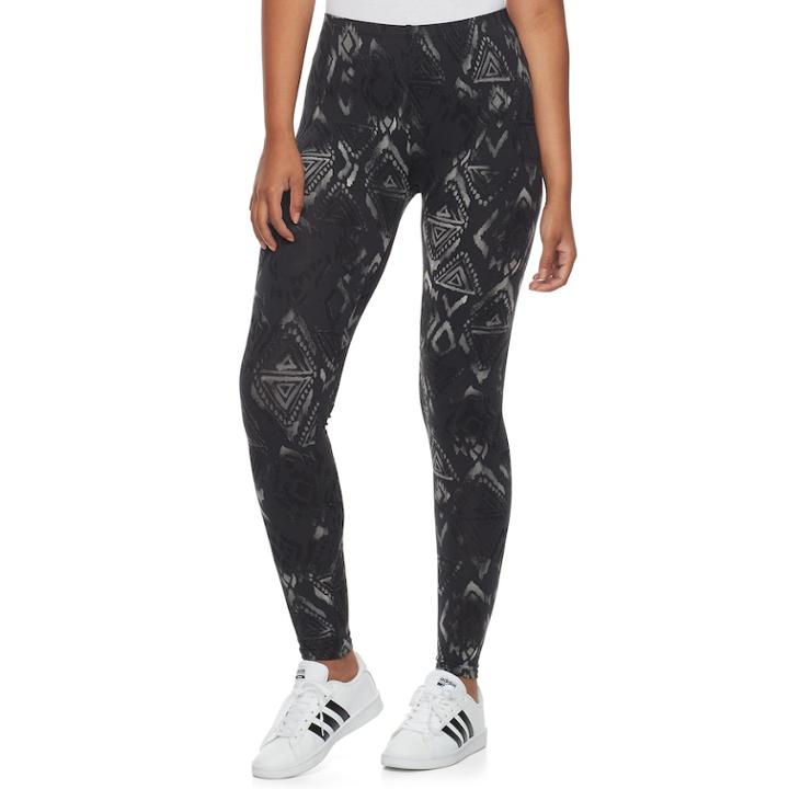 Juniors' Grayson Threads Mineral Wash Leggings, Teens, Size: Xs, Black