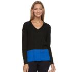 Women's Dana Buchman Pointelle High-low Sweater, Size: Small, Ovrfl Oth