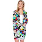 Women's Opposuits Print Jacket & Skirt Set, Size: 4, Miss Testival