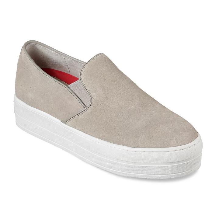 Skechers Uplift Suedeciety Women's Platform Sneakers, Size: 7.5, Med Grey