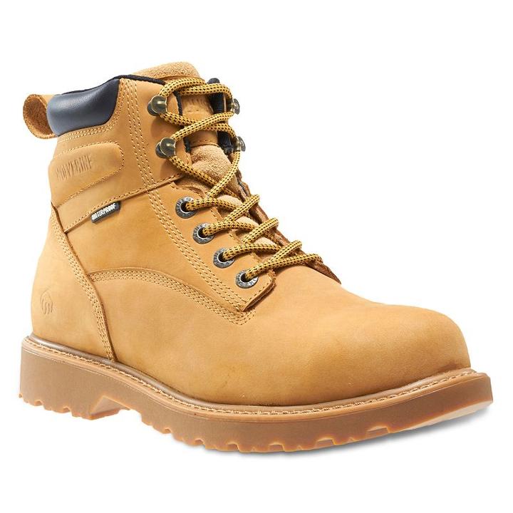 Wolverine Floorhand Men's Steel Toe Waterproof Work Boots, Size: 10.5 Wide, Red/coppr (rust/coppr)