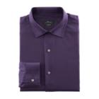 Men's Marc Anthony Textured Slim-fit No-iron Dress Shirt, Size: 16-32/33, Purple