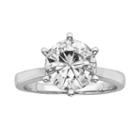 Forever Brilliant Round-cut Lab-created Moissanite Engagement Ring In 14k White Gold (3 1/9 Ct. T.w.), Women's