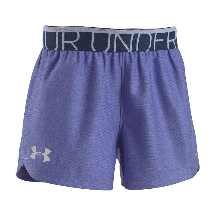Girls 4-6x Under Armour Logo Athletic Shorts, Girl's, Size: 6, Purple Oth