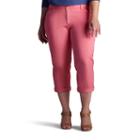 Plus Size Lee Chino Crop Pants, Women's, Size: 16 - Regular, Med Pink