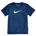 Boys 4-7 Nike Dri-fit Performance Jersey Tee, Size: 4, Dark Blue