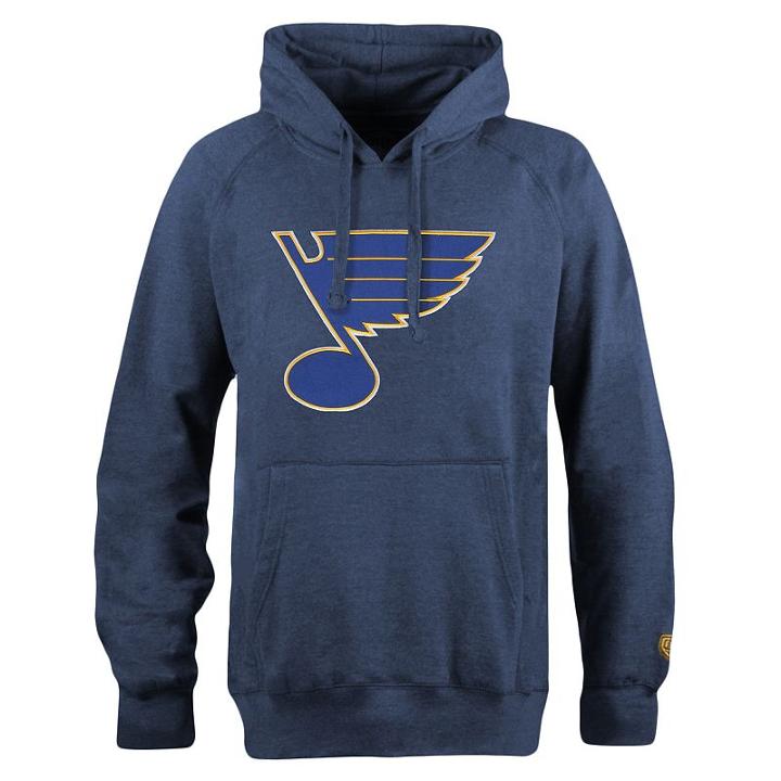 Men's Old Time Hockey St. Louis Blues Grover Fleece Hoodie, Size: Medium, Blue (navy)
