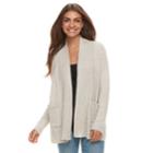 Petite Sonoma Goods For Life&trade; Supersoft Airy Shawl Collar Cardigan, Women's, Size: S Petite, Lt Beige