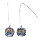 Simply Vera Vera Wang Round Drop Nickel Free Threader Earrings, Women's, Blue