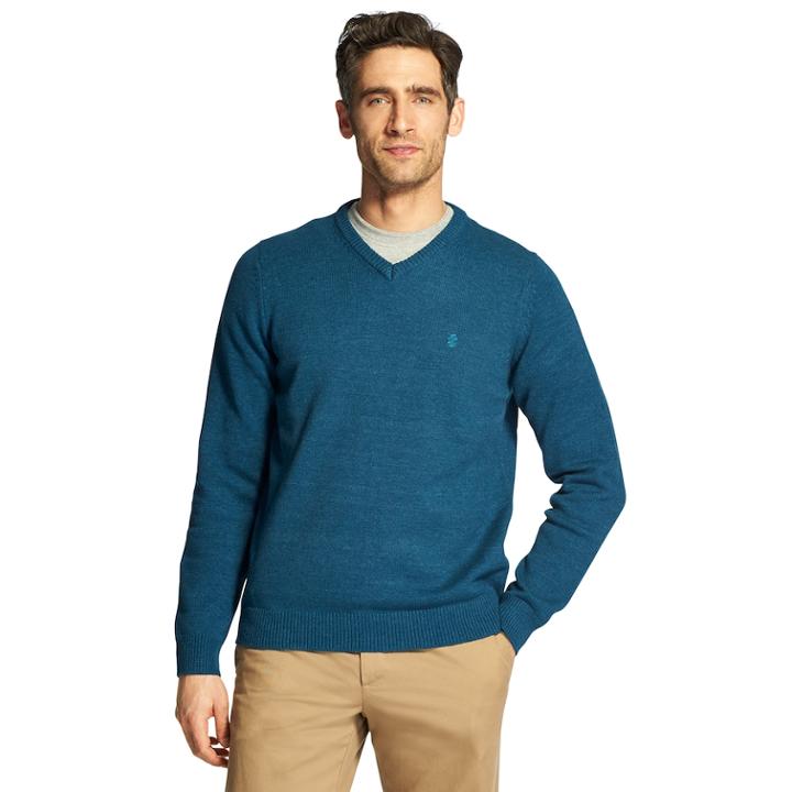 Men's Izod Premium Essentials Classic-fit V-neck Sweater, Size: Xl, Blue