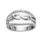 Primrose Sterling Silver Twist Ring, Women's, Size: 7, Grey