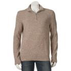 Big & Tall Big & Tall&reg; Quarter-zip Sweater, Men's, Size: 3xl, Med Green