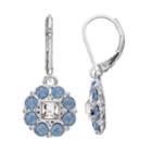 Dana Buchman Crystal Flower Drop Earrings, Women's, Blue