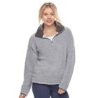 Juniors' So&reg; Perfectly Soft Sherpa Sweatshirt, Teens, Size: Xl, Med Grey