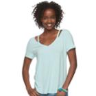 Juniors' So&reg; Cut-out Tee, Teens, Size: Small, Med Blue