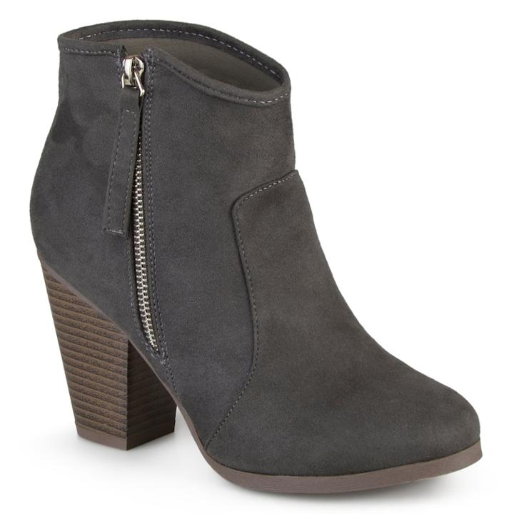 Journee Collection Link Women's Ankle Boots, Size: Medium (11), Dark Grey