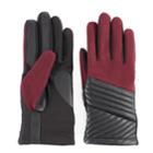 Women's Isotoner Diagonal Stitched Tech Gloves, Size: S-m, Red Other