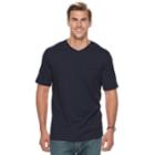 Big & Tall Croft & Barrow&reg; Classic-fit Easy-care V-neck Pocket Tee, Men's, Size: Xxl Tall, Blue
