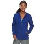 Women's Adidas Essential Fleece 3 Stripe Zip-up Hoodie, Size: Small 4, Blue (navy)