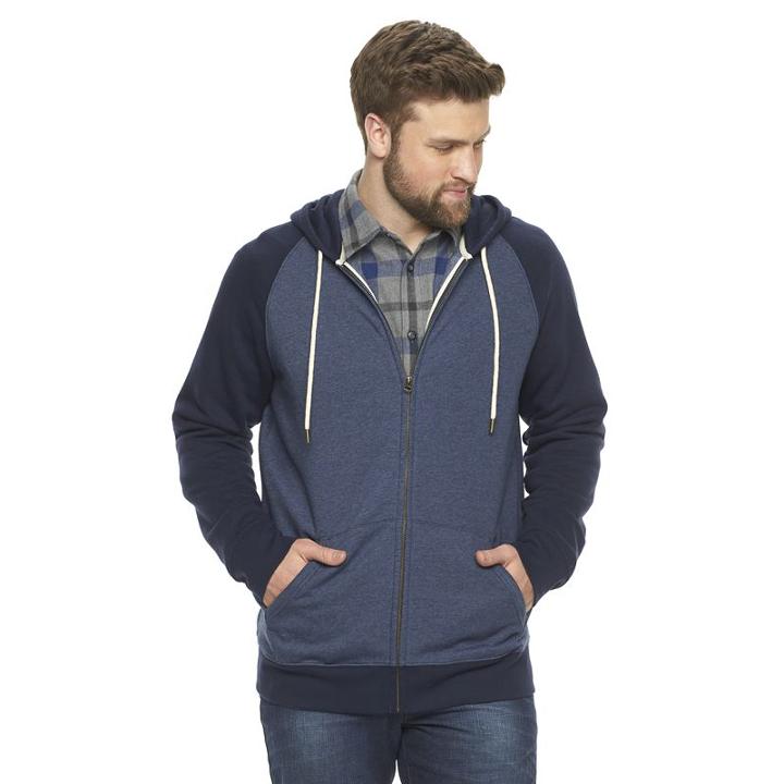 Big & Tall Sonoma Goods For Life™ Fleece Hoodie, Men's, Size: 3xb, Blue (navy)