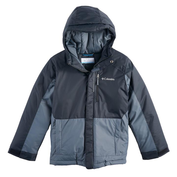 Boys 8-20 Columbia Sleddin' Down Jacket, Size: Small, Light Grey