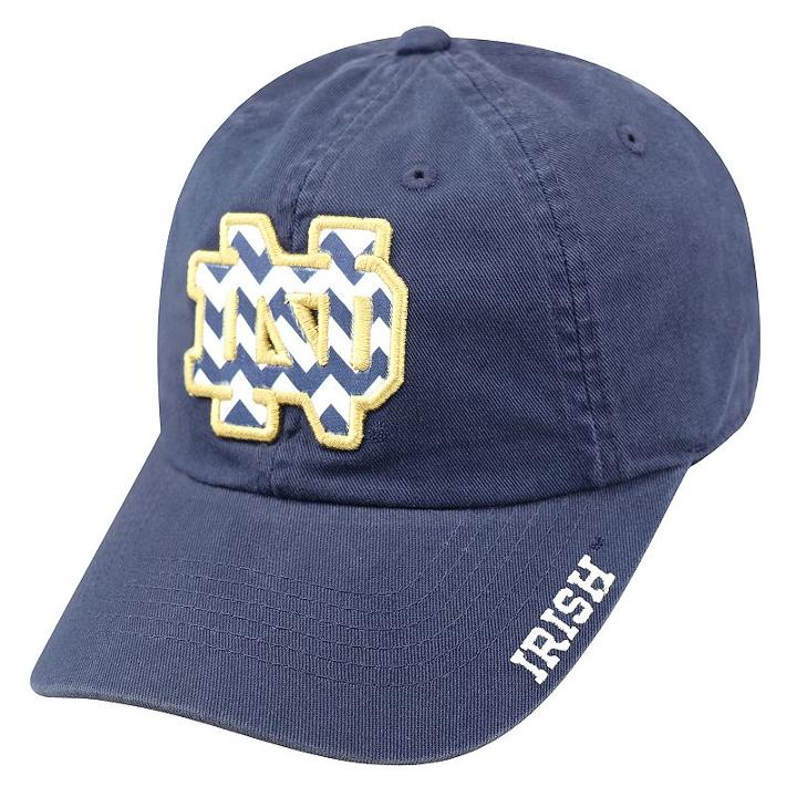 Adult Top Of The World Notre Dame Fighting Irish Chevron Logo Cap, Blue (navy)