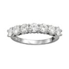 Forever Brilliant 1 5/8 Carat T.w. Lab-created Moissanite 14k White Gold 7-stone Ring, Women's, Size: 7