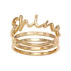 Lc Lauren Conrad Shine Ring Set, Women's, Size: 7, Gold