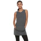 Women's Tek Gear&reg; French Terry Pocket Tunic, Size: Xl, Turquoise/blue (turq/aqua)
