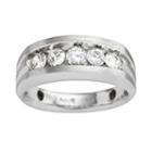 10k White Gold 1-ct. T.w. Diamond Band - Men, Size: 11