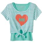 Girls 4-6x Freestyle Revolution Flip Sequin Tee & Tank Top Set, Size: 6, Lt Green