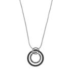 Long Concentric Circle Pendant Necklace, Women's, Oxford