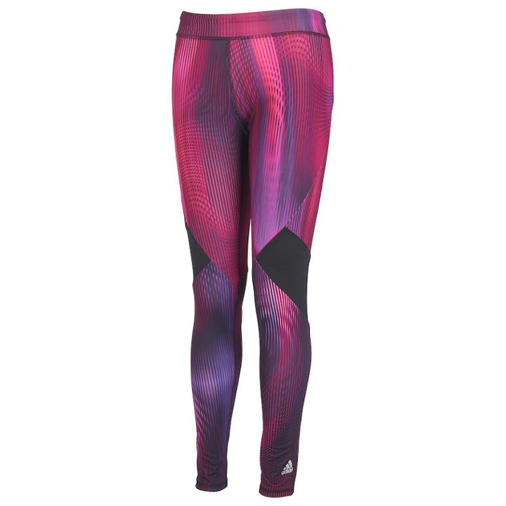 Girls 4-6x Adidas Climalite Swirl Leggings, Size: 6x, Optic Swirl Print