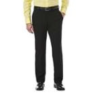 Men's J.m. Haggar Premium Straight-fit Stretch Flex-waist Dress Pants, Size: 32x30, Black