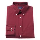 Big & Tall Croft & Barrow&reg; Solid Easy-care Button-down Collar Dress Shirt, Men's, Size: 18.5 36/7b, Red