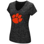 Woman's Campus Heritage Clemson Tigers Big Logo Tee, Size: Medium, Grey