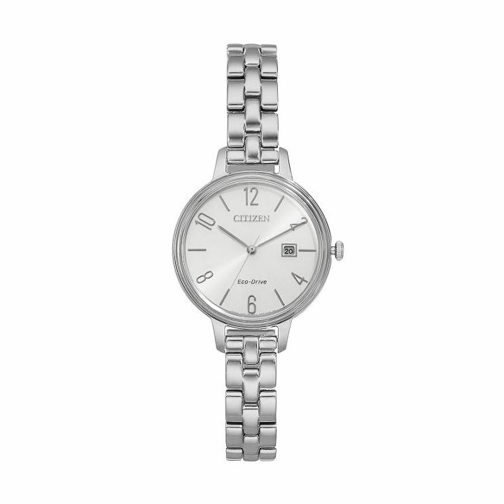 Citizen Eco-drive Women's Chandler Stainless Steel Watch - Ew2440-53a, Size: Medium, Grey