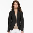 Women's Apt. 9&reg; Open Front Blazer, Size: 14, Black