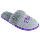 Women's Tcu Horned Frogs Sherpa-lined Clog Slippers, Size: Small, Grey