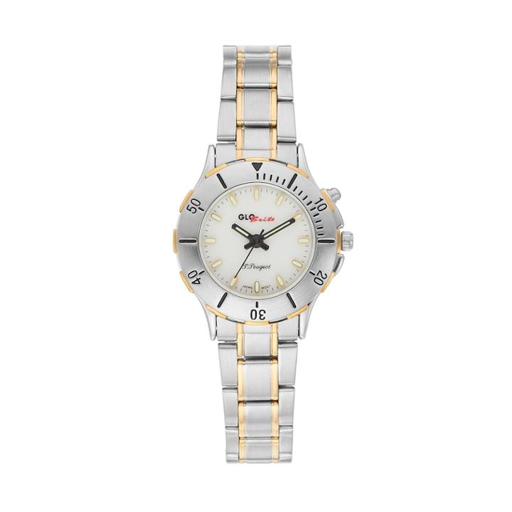 Peugeot Women's Glo-brite Two Tone Watch - 545-3, Size: Small, Grey