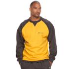 Big & Tall Champion Raglan Fleece Sweatshirt, Men's, Size: 3xl Tall, Yellow Oth