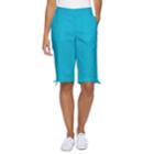 Caribbean Joe Twill Skimmer Pants - Women's, Size: 8, Turquoise/blue (turq/aqua)