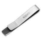 Xoxo Hidden Message Tie Bar, Men's, Silver