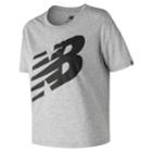 Women's New Balance Essential Track Club Graphic Tee, Size: Large, Light Grey